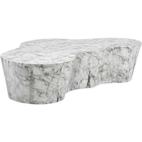 Ava 59.5 X 36 inch Marble Look Outdoor Coffee Table